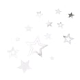thumbnail image 2 of 3D estrellas espejo pegatinas de pared DIY acrílico espejado calcomanías extraíble decoración del hogar papel tapiz 18 Piezas Kearding JJ11049-00, 2 of 5