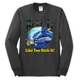 thumbnail image 2 of Reel It Like You Stole It Mens Long Sleeve Shirt, Charcoal, 3XL, 2 of 3