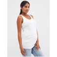 thumbnail image 3 of Motherhood Maternity Side Ruched Scoop Neck Maternity Tank Top, 3 of 4