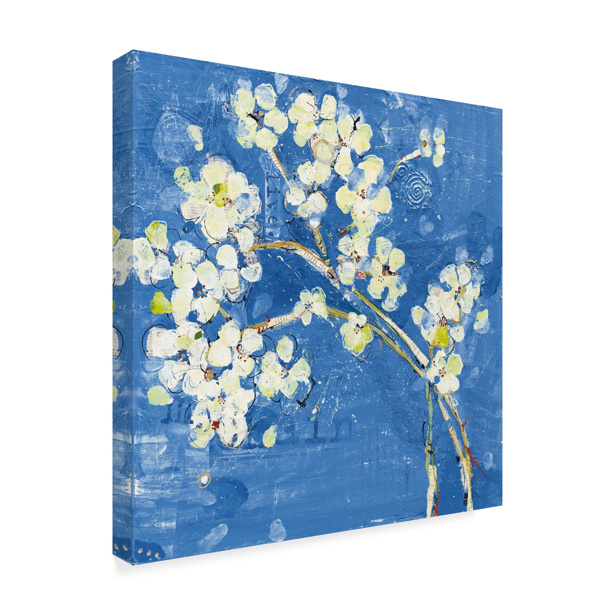 Trademark Fine Art 'Live Dark Blue' Canvas Art by Kellie Day