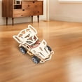 thumbnail image 4 of Diy Laboratory Science Experiment Wooden Toy Set, Build Hand-Crank Car, Land Vehicle And Water Boat, Stem Educational Kit for Kids to Learn Physics Basics, 4 of 5
