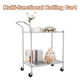 thumbnail image 3 of Heavy-duty commercial-grade utility cart: 2-tire steel service cart con wheels y high handle bar, 3 of 6