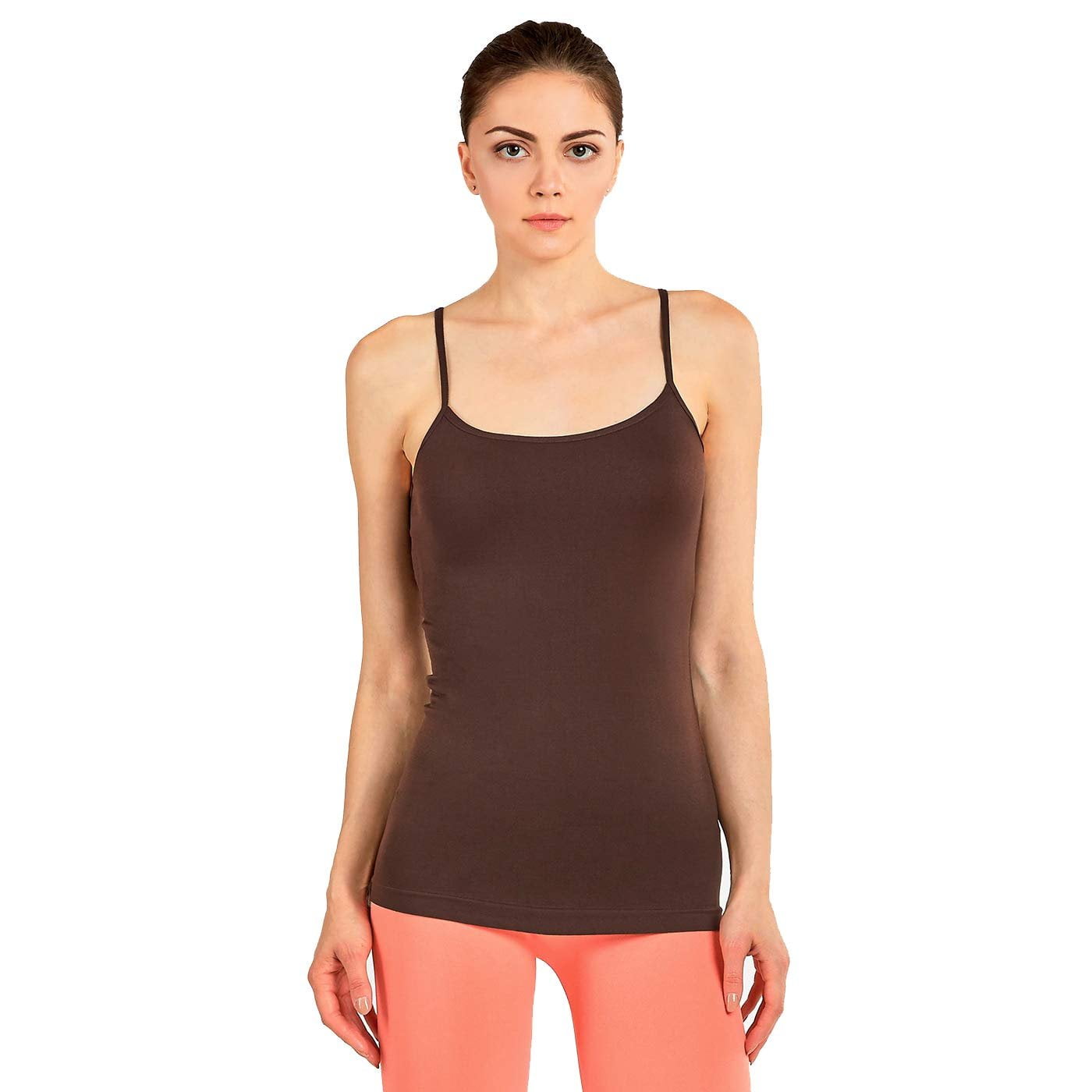 DailyWear DailyWear Womens Seamless Nylon Camisole Tank Top (Plus