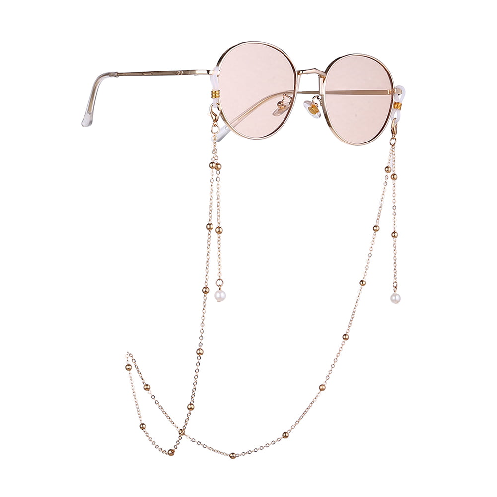 Fashion Eyeglass Chain Sunglasses Read Bead Glasses Holder Eyewear Rope Necklace 