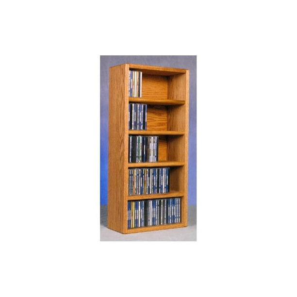 Solid Oak CD Storage Rack (Honey Oak)
