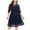 Navy formal dresses, variant on Wycnly Formal Dresses for Women Sexy Lace Patchwork Plus Size Empire Waist Party Midi Dress Crewneck Elbow-Length Solid 2024 Summer Knee-Length Dresses Navy xl