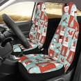 thumbnail image 2 of Sikiie Warm Christmas Memories Car Seat Protector 2 Pack Car Seat Cushion Mat, Car Seat Covers for SUV, Truck, Van, 2 of 7