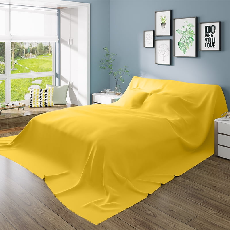 Furniture Cover Sectional Couch Covers Drop Cloths, Extra Large Bedspread Sofa Storage Covers Dust Cover For Outdoor Indoor Storage-yellow-300x350cm(118x137in)