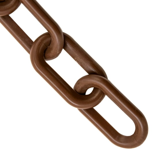 Brown Plastic Chain 2 IN HD Link 50 FT Lg