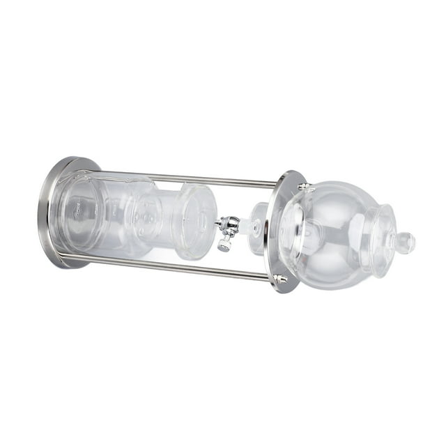 Cold Brew Drip Tower, 600ml Ice Coffee Brew Tower Stainless Steel Stand Transparent Color for Kitchen