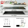 thumbnail image 5 of IsEasy 35.43" Electric Stove Top, 5 Burners, 8600W 220V Countertop Plate with Plug, 5 of 10