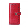 thumbnail image 1 of Women's Wallet Soft Leather Designer Tri-Fold Multi-Card Organizer Women's Clutch, Large, Card Holder Wallet (red), 1 of 5