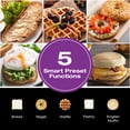 thumbnail image 4 of Salton Stainless Steel Touchscreen Toaster – 2 Slice | Digital Controls with Countdown Timer | 6 Shade Settings | Bread, Bagel, Muffin, Waffle & Pastry Modes | Memory Function (ET2176), 4 of 8