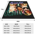 thumbnail image 4 of Kali Actress Uchis Flannel Blanket Air Conditioning Blanket Nap Blanket Sofa Throw Blanket Throw Blankets 80"X60", 4 of 5