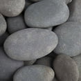 thumbnail image 2 of Rainforest Outdoor Decorative Natural Stone, Mexican Beach Pebbles, Gray, 3-5", 900lbs., 2 of 6
