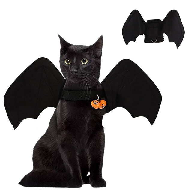 Bellaven Pet Cat Bat Wings for Halloween Party Decoration, Cosplay Bat