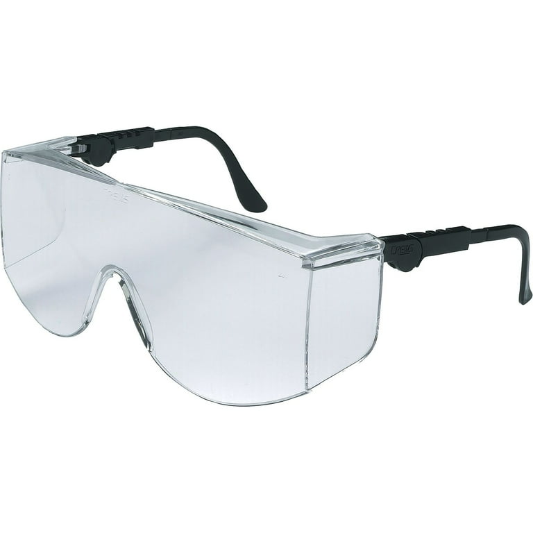 Tacoma Wraparound Safety Glasses, Black Plastic Frame, Clear Lens Tacoma Wraparound Safety Glasses, Black Plastic Frame, Clear Lens