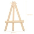 thumbnail image 2 of Homoyoyo 2-Pack Beige Wood Tabletop Display Easels for Photos, Art, Signs, and Small Frames, 2 of 6