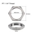thumbnail image 2 of Cast Pipe Fitting Hex Locknut, 304 Stainless Steel Hex Lock Nut 1 1/4" Female Thread (DN32), 2 of 5