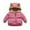 Pink, variant on Utlike Toddler Boys Jacket Kids Baby Winter Warm Solid Color Coats Cute Ears Warm Fuzzy Hooded Padded Outwear Durable Boys Jackets Regular Fit Size 4 Years-5 Years