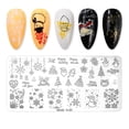 thumbnail image 4 of Manicure Nail Stamping Plates Art Stencil Templates Flowers Leaves Animal Design Stamper Kit for DIY, 4 of 6