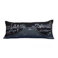 thumbnail image 6 of 35" Black and White Paris Nighttime Skyline Standard Lumbar Decorative Pillow, 6 of 6