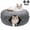 Dark Gray, variant on 24" Cat Cave Bed for Large Cats – Felt Cat Tunnel Bed, Dark Gray