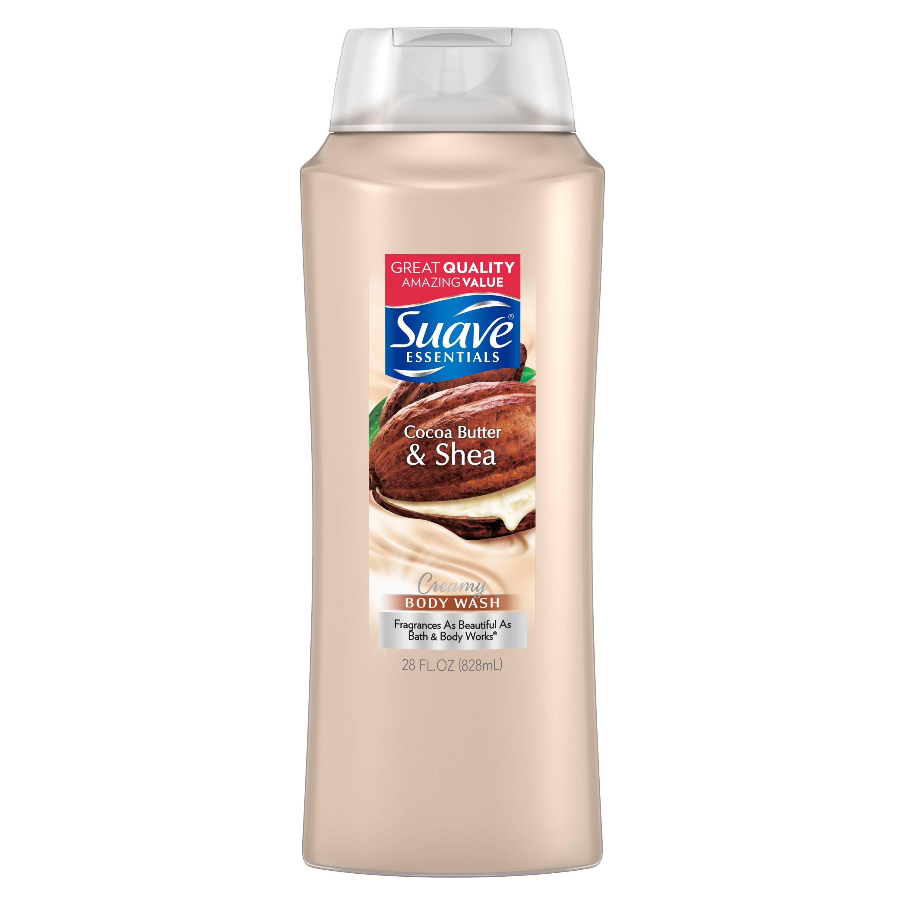 Suave Essentials Body Wash Creamy Cocoa Butter and Shea 28 oz