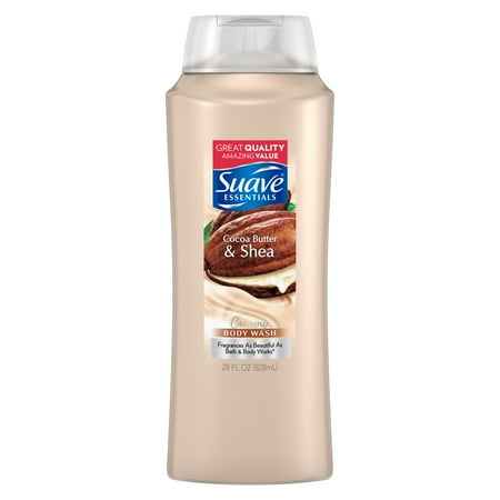 (3 pack) (3 pack) Suave Essentials Body Wash Creamy Cocoa Butter and Shea 28 oz