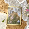 thumbnail image 2 of Marco de fotos de flores secas simple Marco de vidrio transparente de doble cara Marco de mesa decorativo estéreo hecho a mano para el hogar Marco al por mayor, 2 of 4