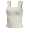 thumbnail image 4 of Womens Square Neck Ribbed Tank Tops Sleeveless Crop Tops Summer Clothes, 4 of 4