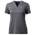 thumbnail image 2 of Women's Cutter & Buck Heather Charcoal Citadel Bulldogs Forge Blade V-Neck Top, 2 of 3