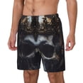thumbnail image 1 of Balery Royal Skull With Golden Crown Bañador para hombre, shorts de playa de secado rápido con entrepierna y forro de compresión-Medium, 1 of 6