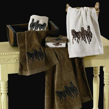 HiEnd Accents Horse 3 Piece Towel Set