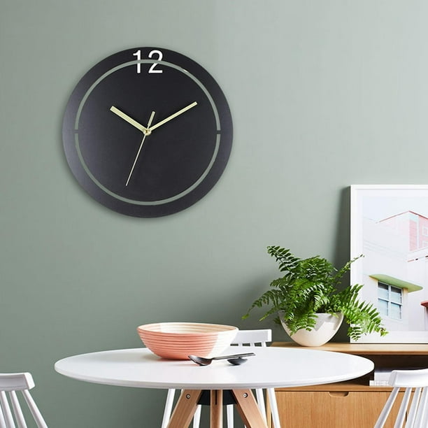 Reloj de pared minimalista nórdico, bricoje, redondo, funciona con