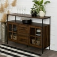 thumbnail image 6 of Pemberly Row 48" Industrial 3-Door Buffet in Dark Walnut, 6 of 14