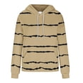 thumbnail image 6 of Oversize Hoodies for Women Pullover Fashion Casual Striped Long Sleeve Pocket Hoodie, 6 of 6