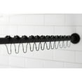 thumbnail image 4 of Kingston Brass SRK600 72 in. Edenscape Adjustable Shower Curtain Rod with Rings, Matte Black, 4 of 4