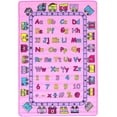 thumbnail image 2 of HR-Kids Rugs Letters/Numbers/Math Symbols-Boys/Girls/Children/Toddler 73 X 102 Educational Play mat for School/Daycare/Nursery Non-Slip Carpet-Teachers ToolPink, 2 of 10