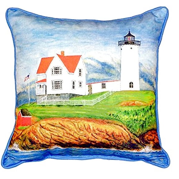 Nubble Lighthouse Small Indoor/Outdoor Pillow 11x14