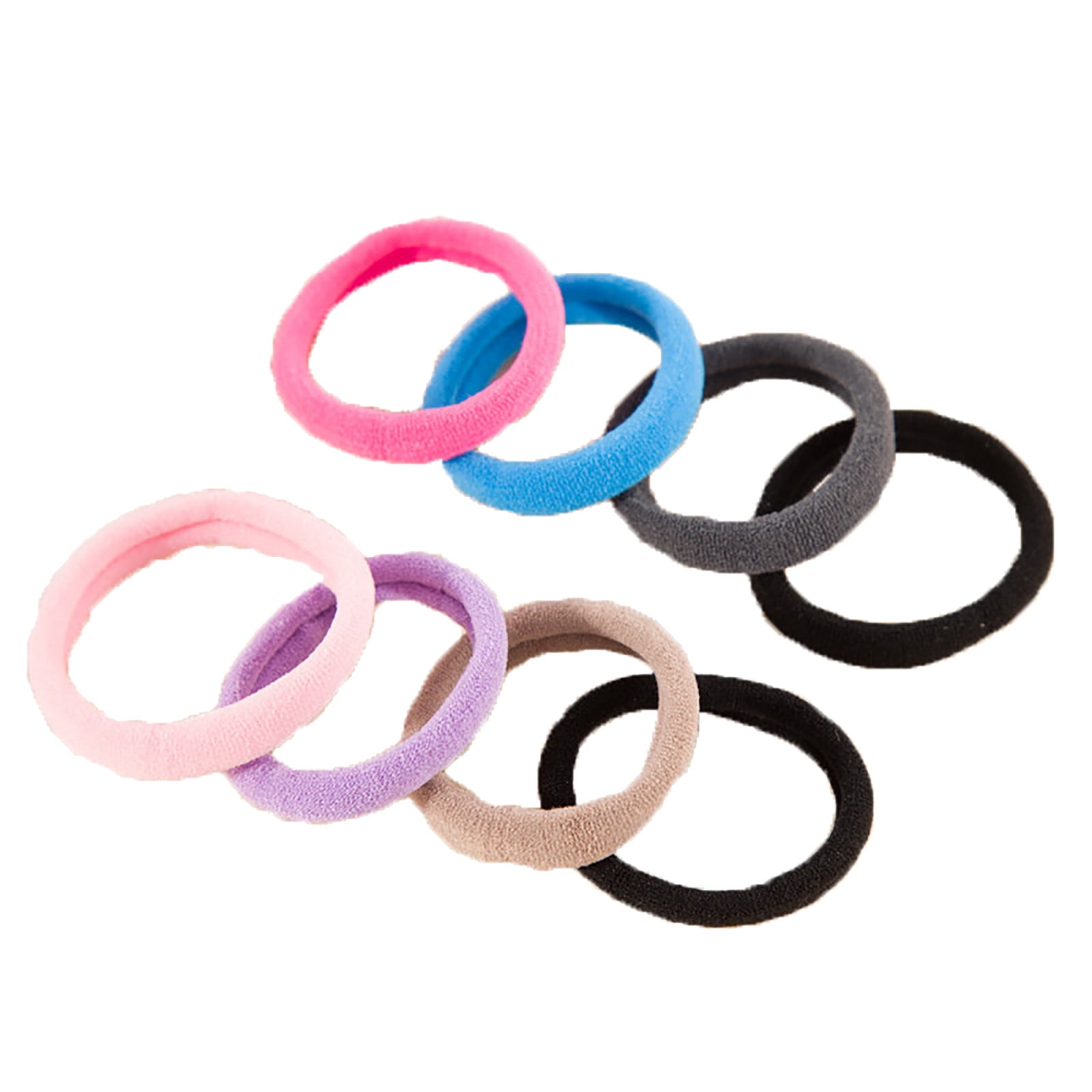 Guvpev High Elastic Hair Rope Seamless Terry Cloth Head Rope Tied Hair Hair  Accessories Hair Ring Head Accessories Elastic Hair Band, Thick Curly Hair  Without Damage - Multi-color 