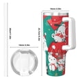 thumbnail image 5 of Lsque Sanrio Pattern 40 OZ Ice Bully Cup with Handle and Straw, Double Wall Stainless Steel Tumbler Travel Coffee Cup with Lid for Christmas Present, 5 of 8