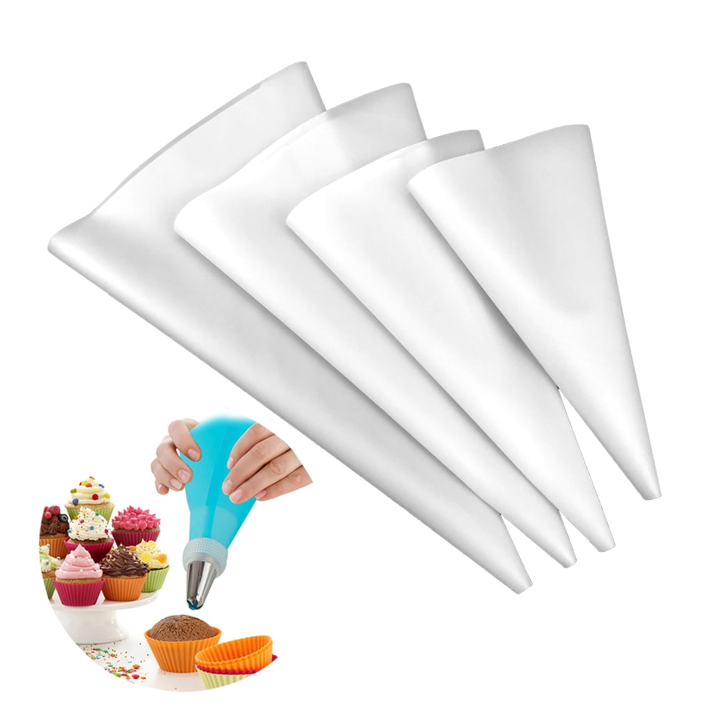 Boyijia 4pcs 4 Sizes Cake Pastry Piping Bag EVA Reusable Cupcake Cookie