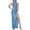 C21/Blue, variant on Womens Dresses Women's Design Off Shoulder High Split Long Dress With Backless Bow Dress
