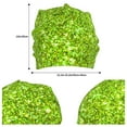 thumbnail image 2 of Gaeub Lime green glitter Knit Cuffed Beanie Top Level Beanie Men Women Winter Knit Caps Soft Ski Hat, 2 of 7