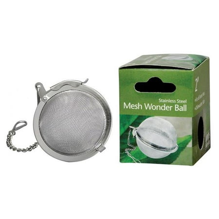 

HIC Loose Leaf Tea Infuser Strainer and Herbal Infuser 18/8 Stainless Steel Mesh Tea Ball 2-Inch