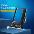 thumbnail image 2 of U.2 to PCIe Adapter for 2.5" U.2 SSD PCIe Adapter U.2 PCIe Adapter U.2 PCIE Riser SFF-8639 Interface Red Colour Special for CHIA Coin Mining(Only Support U.2 NVME SSD), 2 of 5