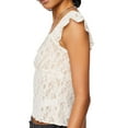 thumbnail image 3 of KelaJuan Women Summer Cap Sleeve T-Shirts Basic Floral Lace Party Crop Tops Blouse Clubwear, 3 of 6