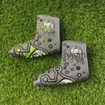thumbnail image 1 of Golf Blade Putter Cover Putter Cover Golf Putter Head Cover Headcover Shamrock Embroidered Blade Fit All Brands 2pcs, 1 of 6