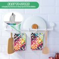thumbnail image 4 of Yayeee Pot Holders Kitchen Heat Resistant with Pocket 7"x9.8" Cotton Oven Cooking Hot Pads, Green Colorful Circles, 4 of 7